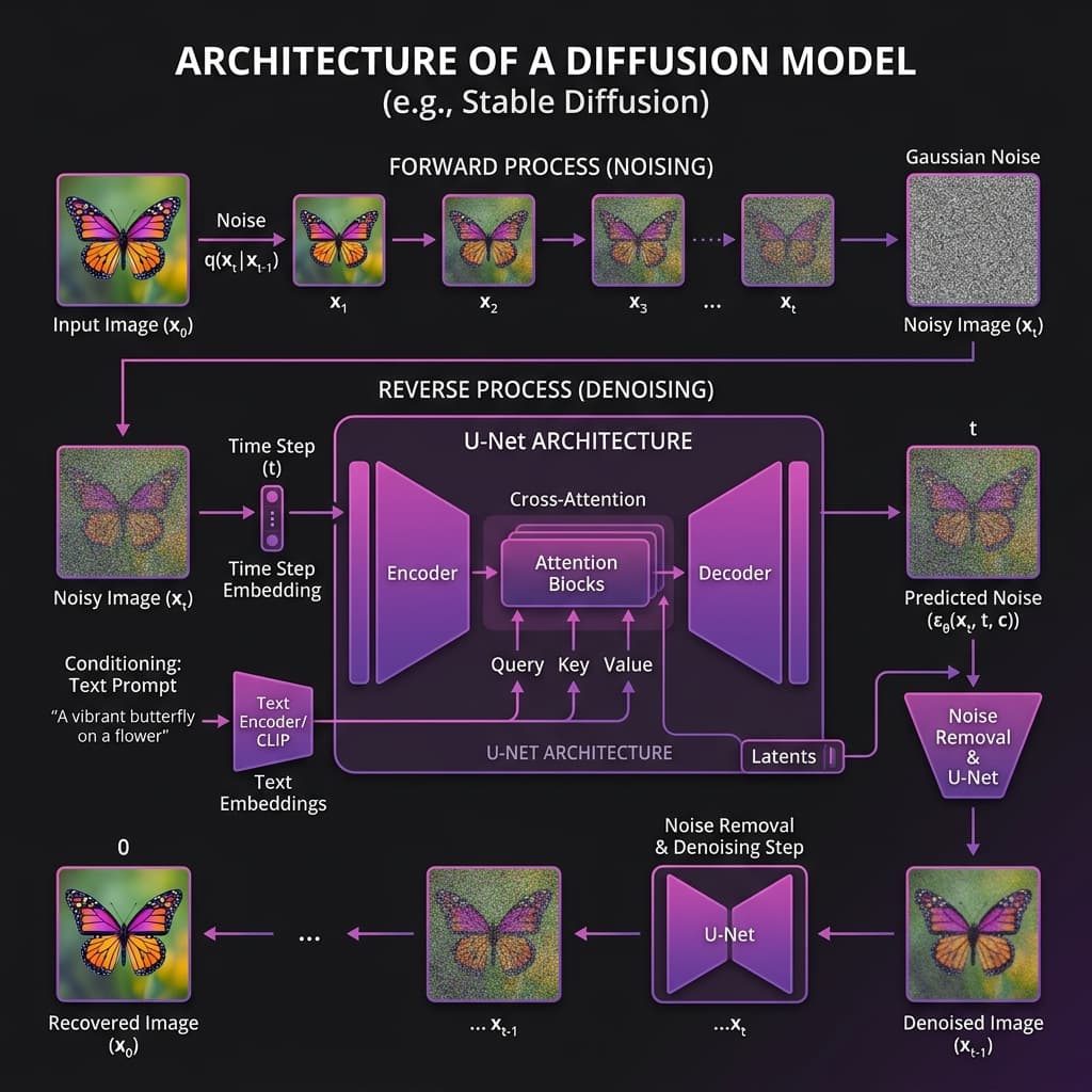 打破次元壁:深入解析扩散模型 (Diffusion Models) 的核心公式